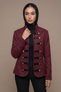 Grenat jacket studio photograph